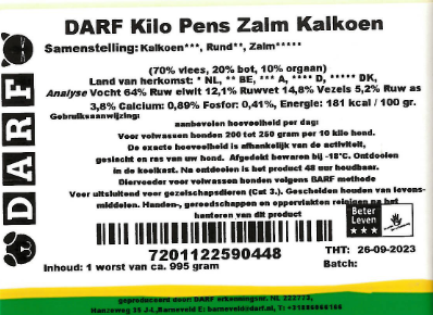 Darf Pens/Zalm/Kalkoen